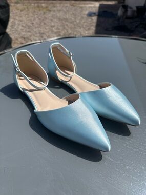 Kailee  P satin pointed flats size 11 EUC